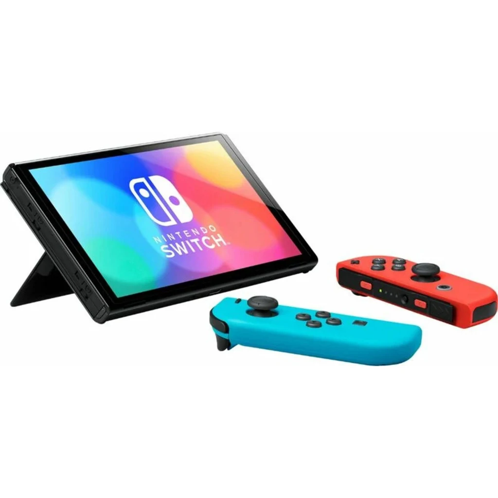 Портативна ігрова приставка Nintendo Switch OLED with Neon Blue and Neon Red + Mario Kart 8 Deluxe (Download code) + 3 months