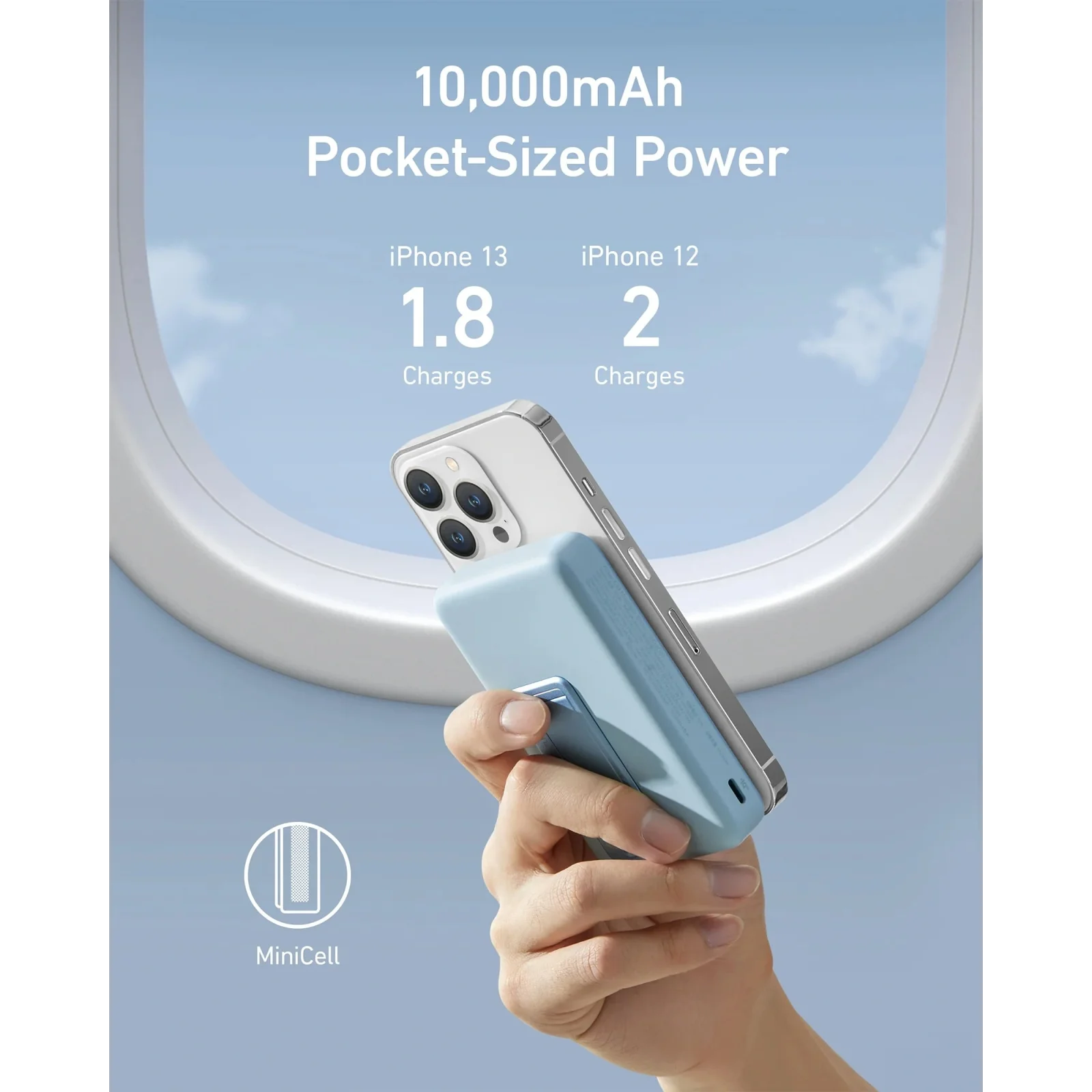 Зовнішній акумулятор Anker 633 MagGo 10000mAh Interstellar Gray (A1641011, A1641G11)