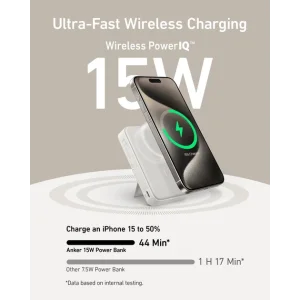 Зовнішній акумулятор Anker MagGo Power Bank 10K 10000mAh White (A1654021, A1654P21)