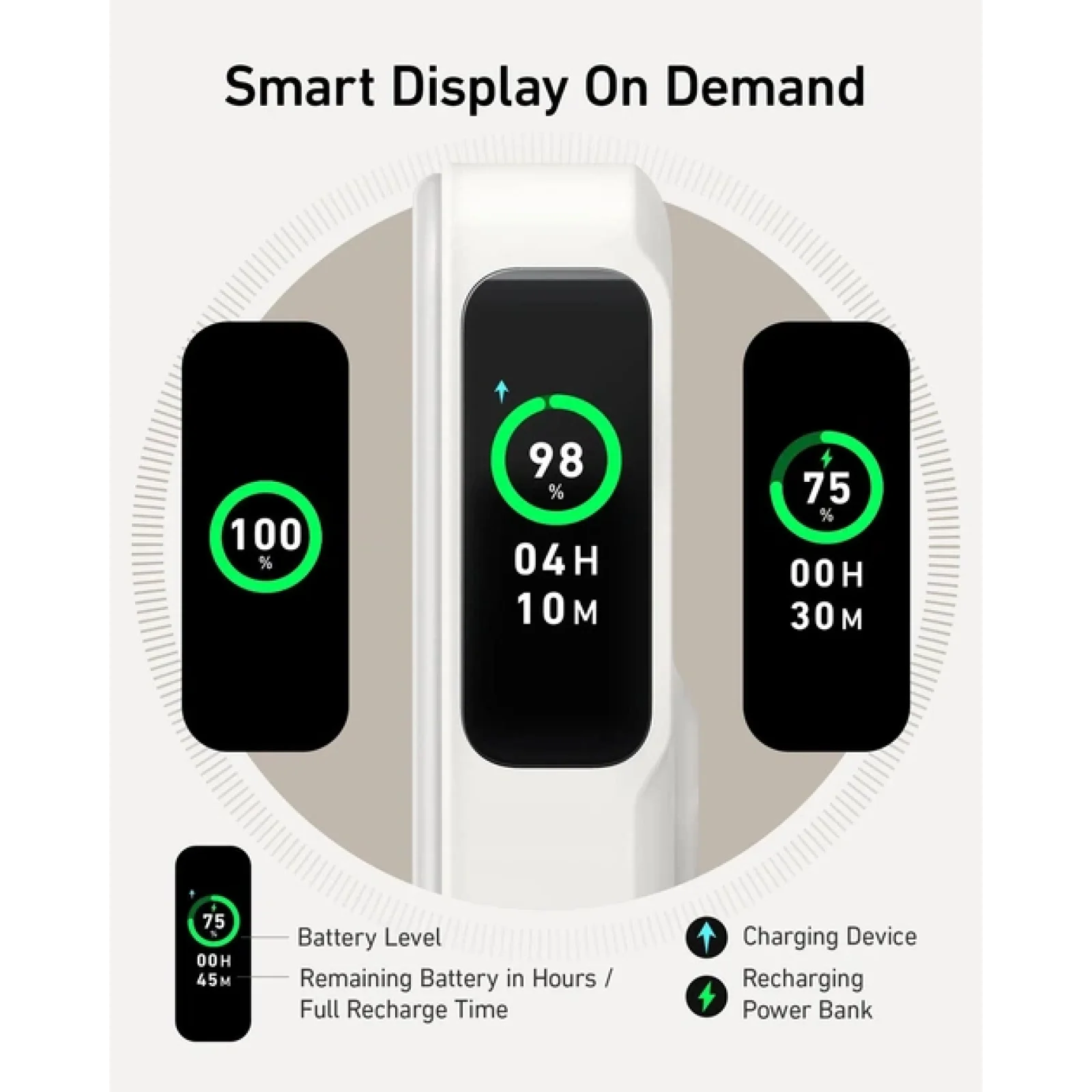 Зовнішній акумулятор Anker MagGo Power Bank 10K 10000mAh White (A1654021, A1654P21)