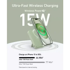 Зовнішній акумулятор Anker MagGo Power Bank 10K 10000mAh Green (A1654061)