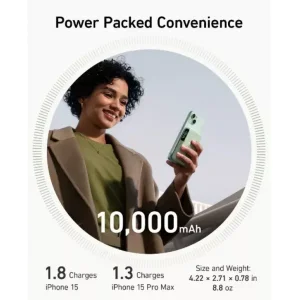 Зовнішній акумулятор Anker MagGo Power Bank 10K 10000mAh Green (A1654061)