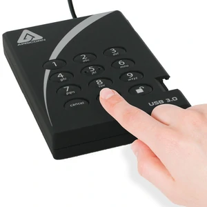SSD накопичувач зовнішній Apricorn 1TB Aegis Padlock USB 3.0 256-bit AES XTS (A25-3PL256-1000)