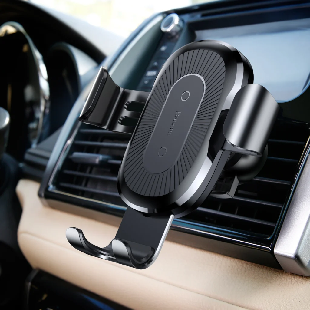 Автодержатель Baseus Wireless Charger Gravity Car Mount Air Outlet Version 1.67A 10W Silver
