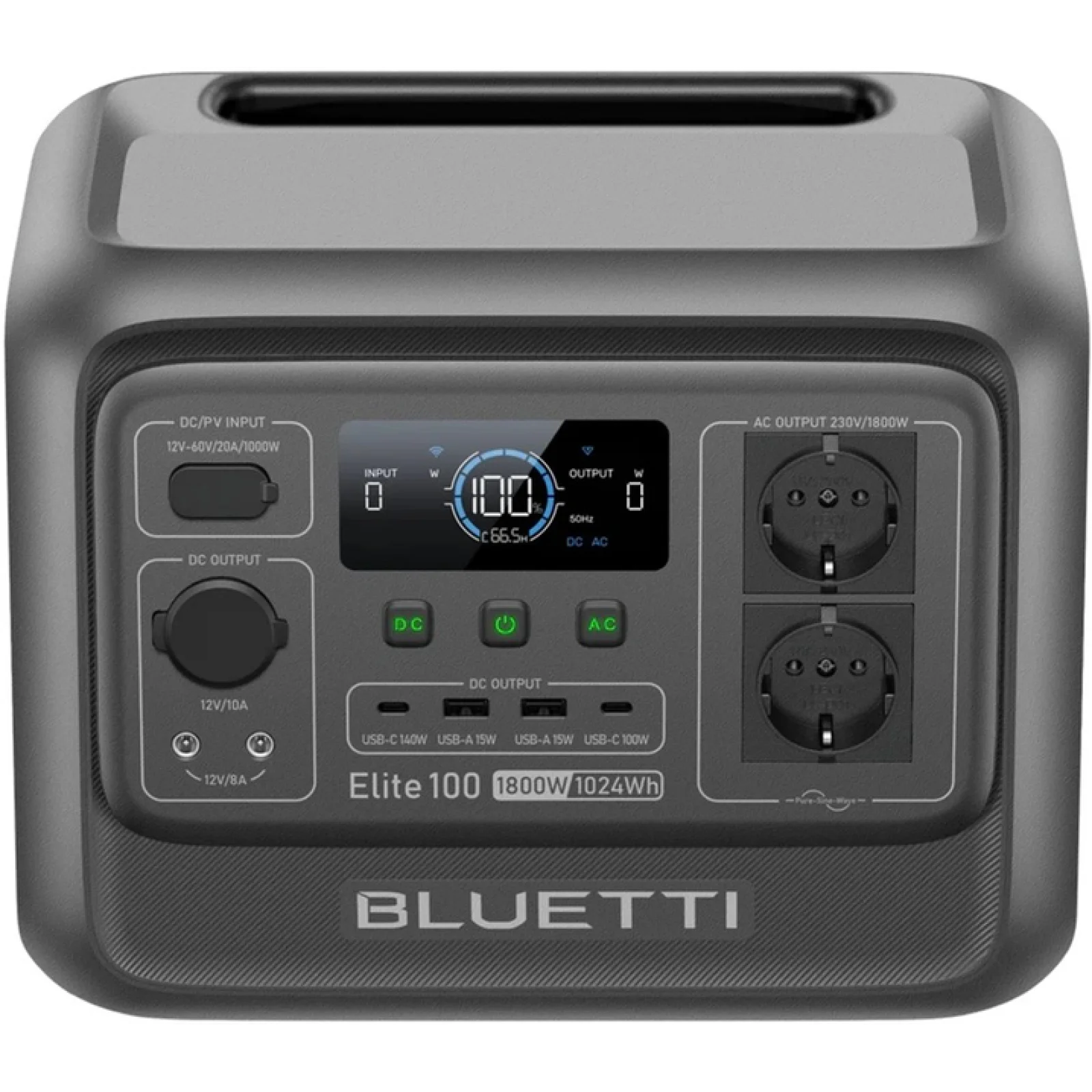 Зарядна станція Bluetti Elite 100 V2 (P-EL100V2-EU-GY-BL-010)