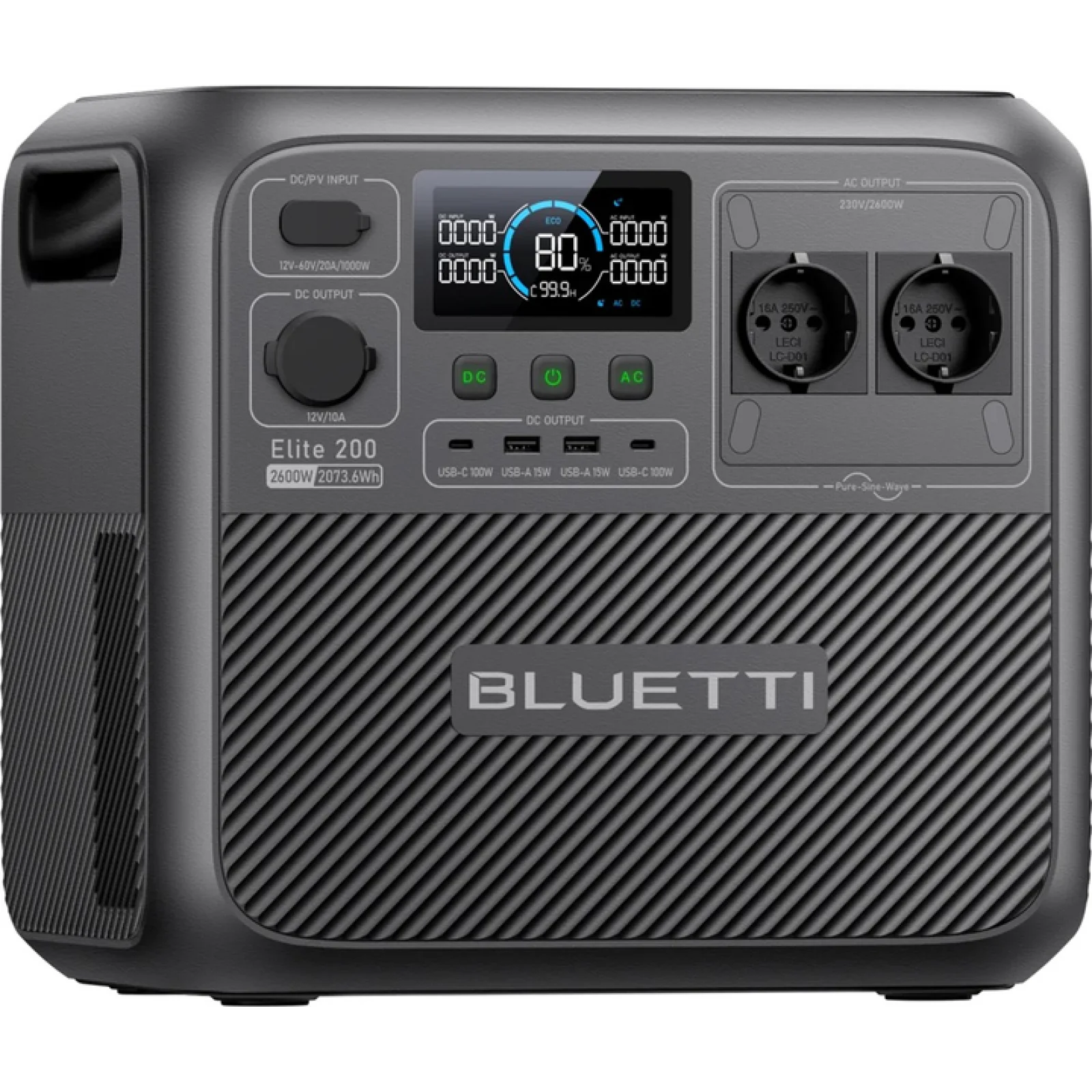 Зарядная станция Bluetti Elite 200 V2 (P-EL200V2-EU-GY-BL-010)