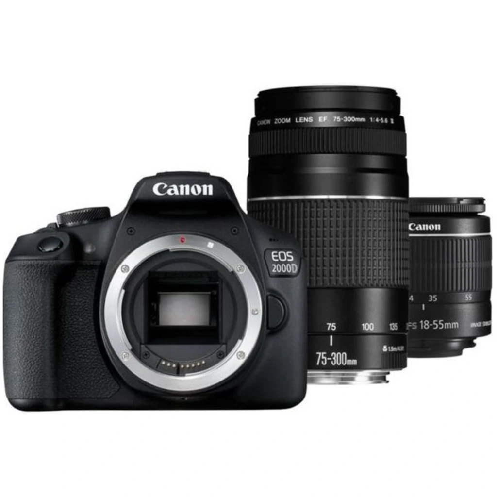 Цифрова камера Canon EOS 2000D kit (18-55 + 75-300) (2728C017)