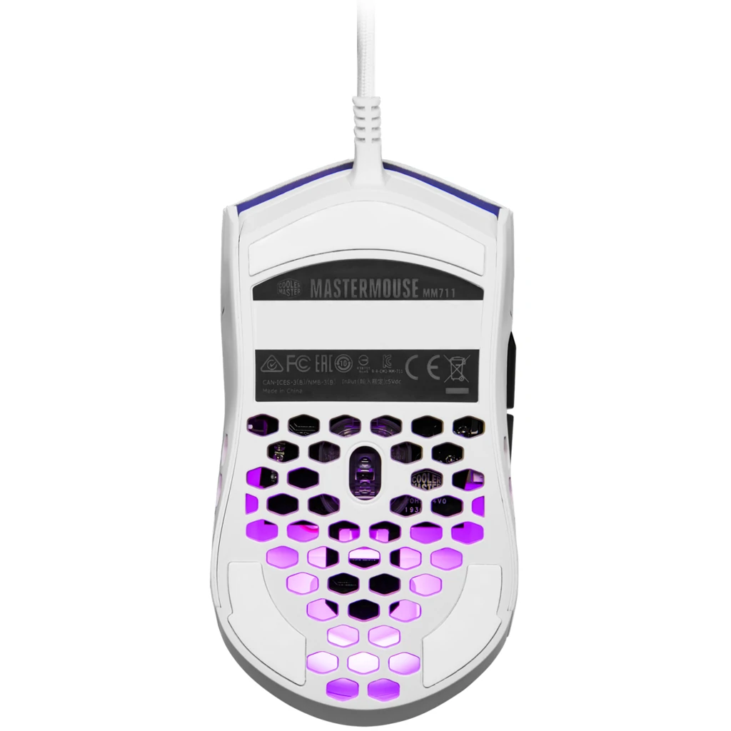 Мышь Cooler Master MM711 USB Glossy White (MM-711-WWOL2) UA
