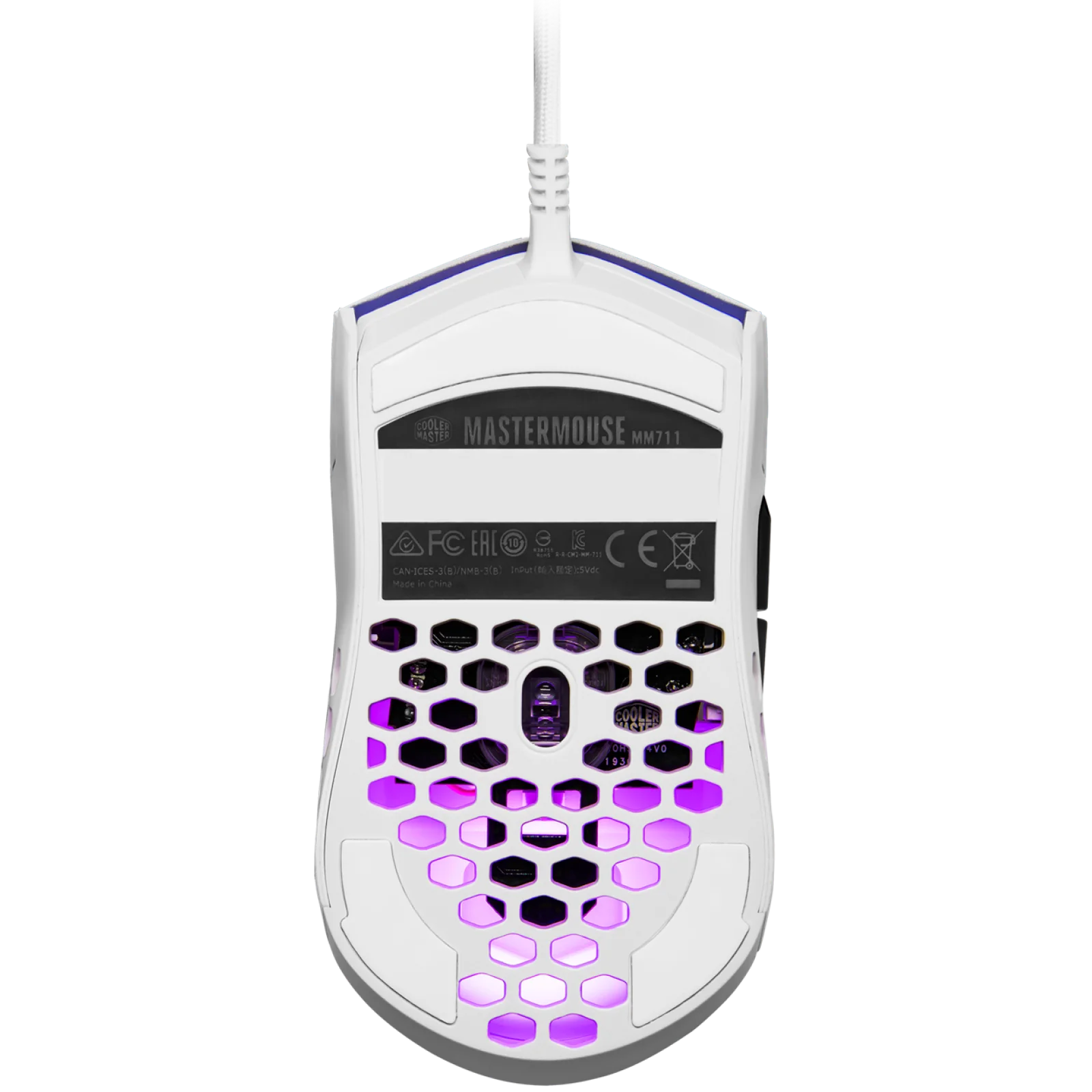 Мышь Cooler Master MM711 USB Glossy White (MM-711-WWOL2) UA