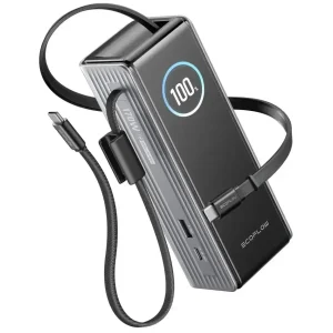 Зовнішній акумулятор EcoFlow RAPID Power Bank 25000mAh Silver (EF-RAPID25K100W-S-EU)