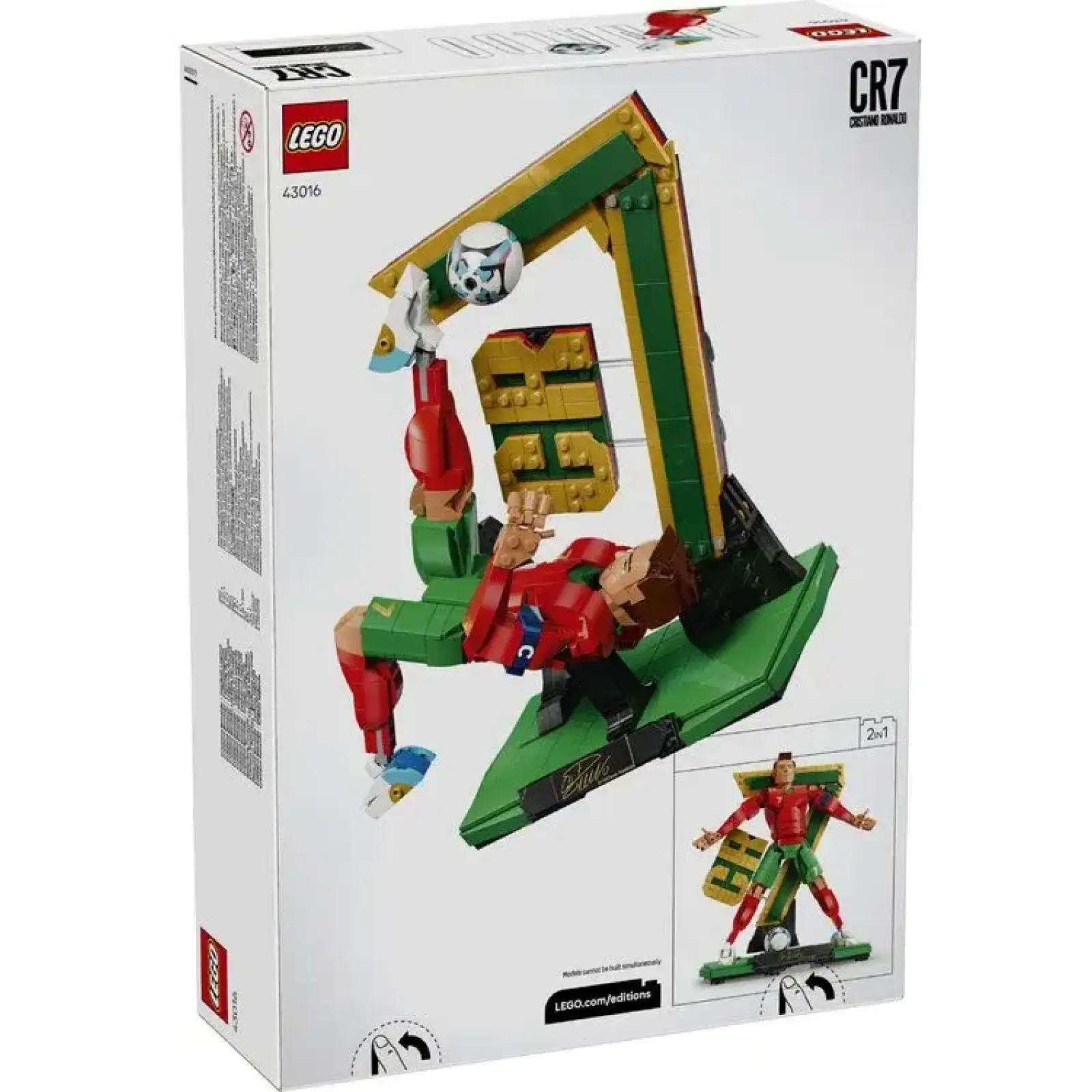 Конструктор LEGO Editions Football Криштиану Роналду – легенда футбола (43016)