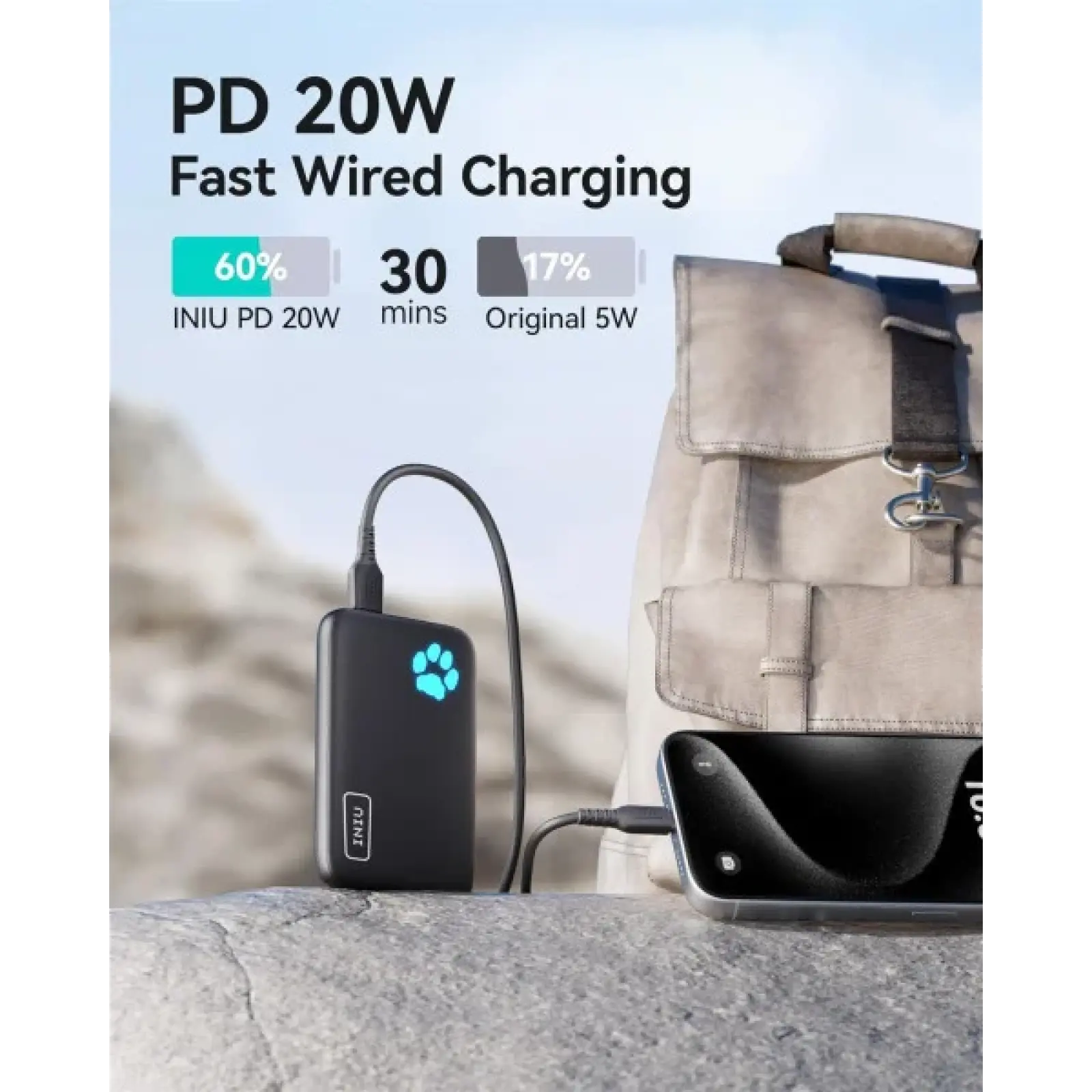 Внешний аккумулятор INIU BI-B43 10000mAh Black