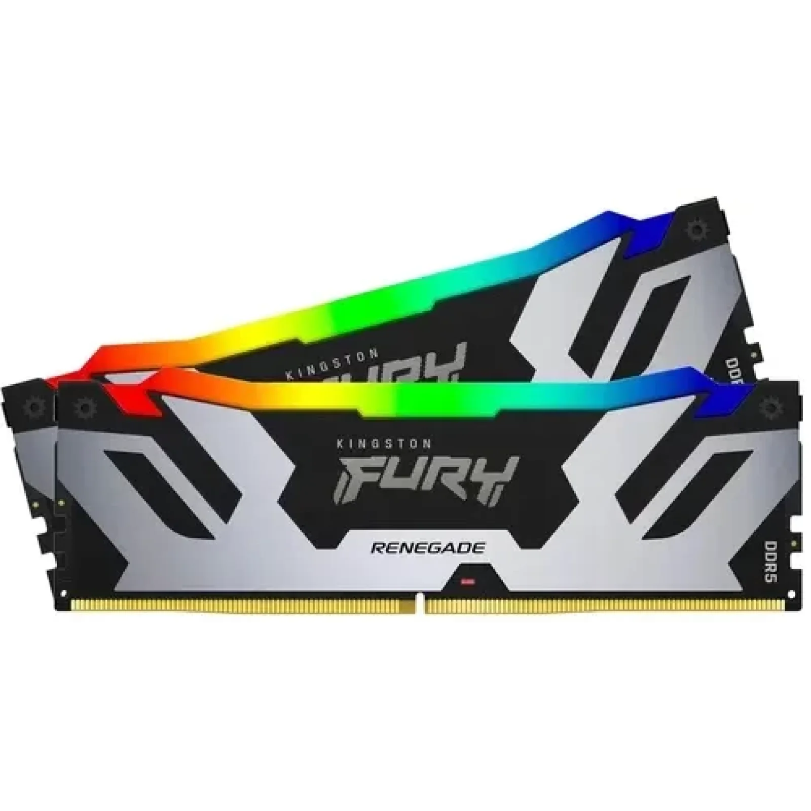 Модуль памяти Kingston FURY 32 GB (2x16GB) DDR5 6400 MHz Renegade Silver RGB (KF564C32RSAK2-32)
