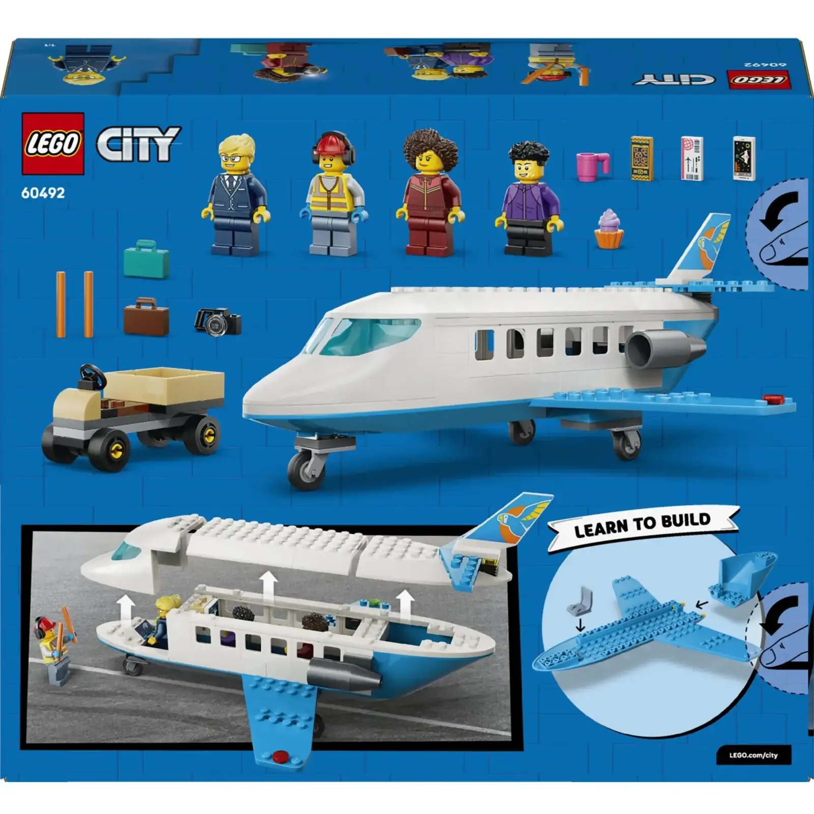 Конструктор LEGO City Пассажирский самолет (60492)
