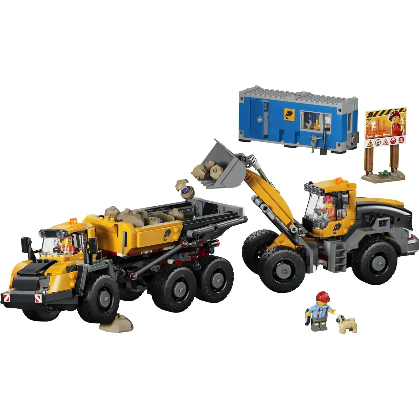 Конструктор LEGO City Самосвал и фронтальный ковшовый погрузчик (60494)