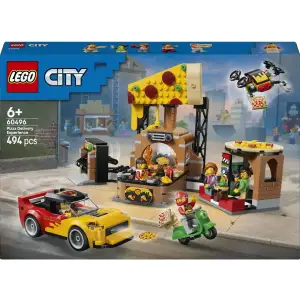 Конструктор LEGO City Доставка пиццы различными транспортными средствами (60496)