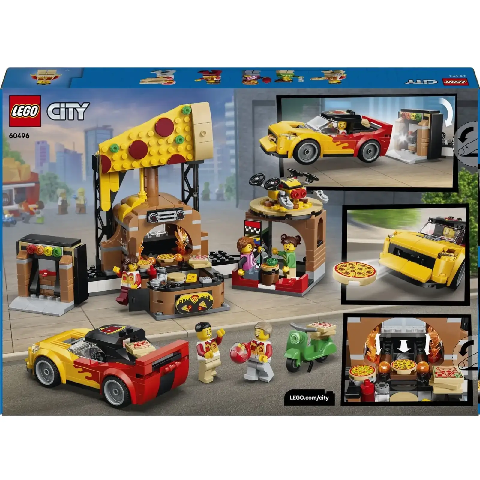 Конструктор LEGO City Доставка пиццы различными транспортными средствами (60496)