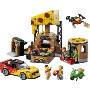 Конструктор LEGO City Доставка пиццы различными транспортными средствами (60496)