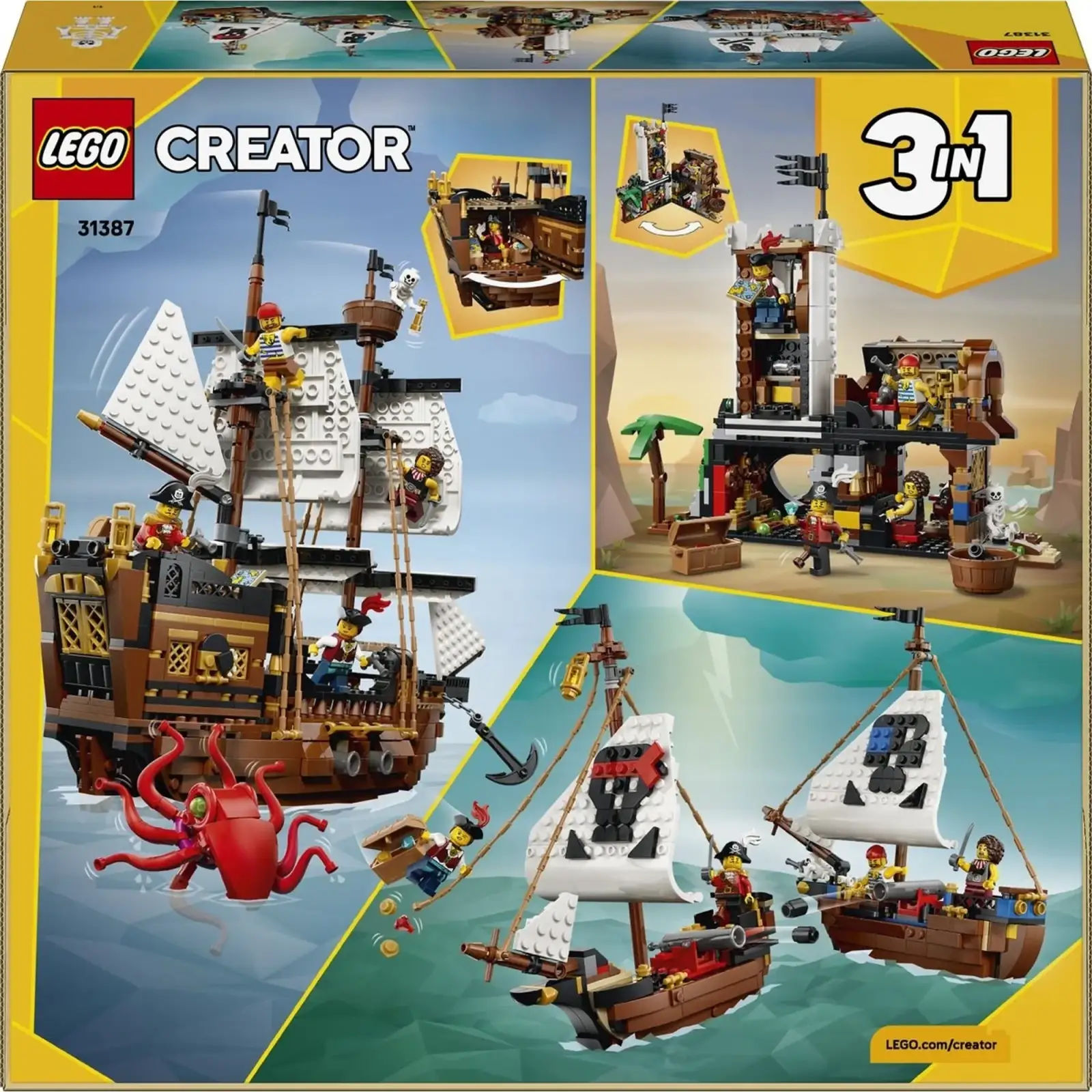 Конструктор LEGO Creator Культовий піратський корабель (31387)