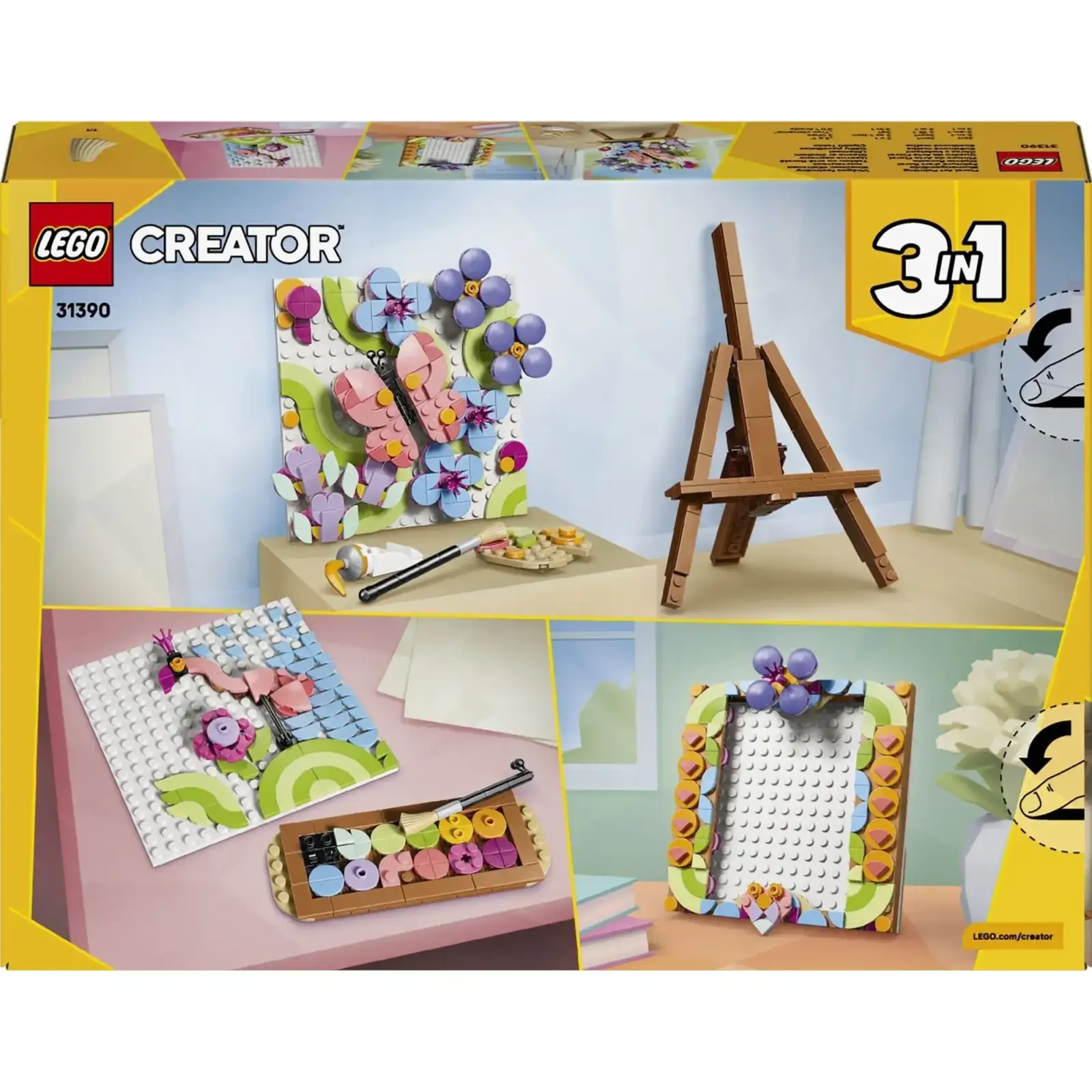 Конструктор LEGO Creator Декоративная живопись «Цветочное искусство» (31390)