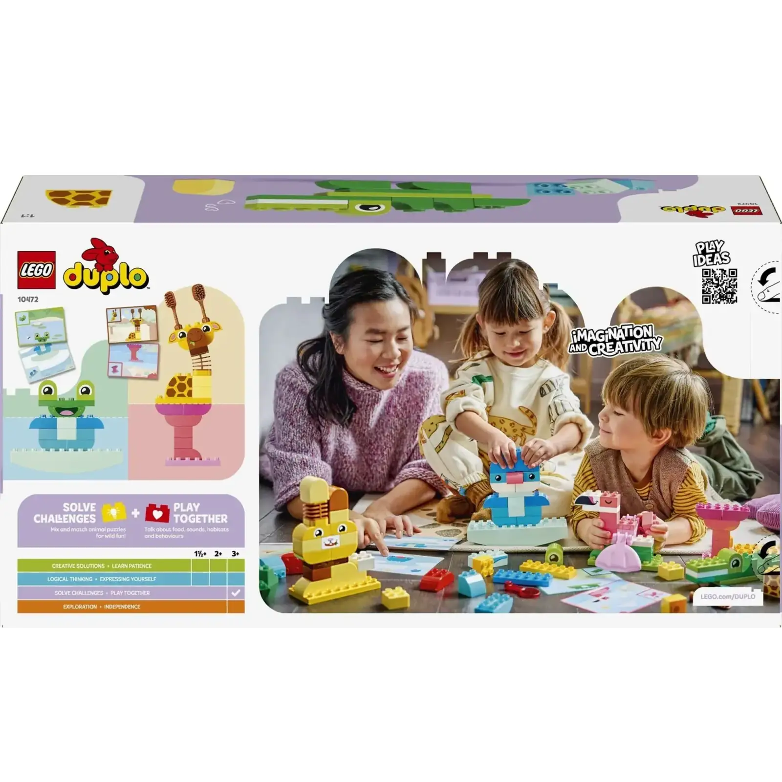 Конструктор LEGO DUPLO Игра по строительству животных (10472)
