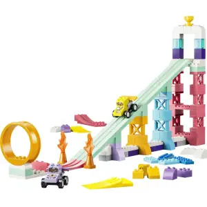 Конструктор LEGO DUPLO 3 в 1 Интересные горки и трамплины с автомобилями (10478)