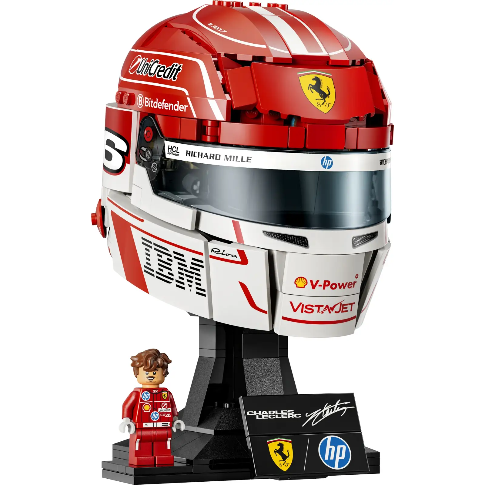 Конструктор LEGO Editions Formula 1 Шолом Шарля Леклера з команди Scuderia Ferrari HP (43014)