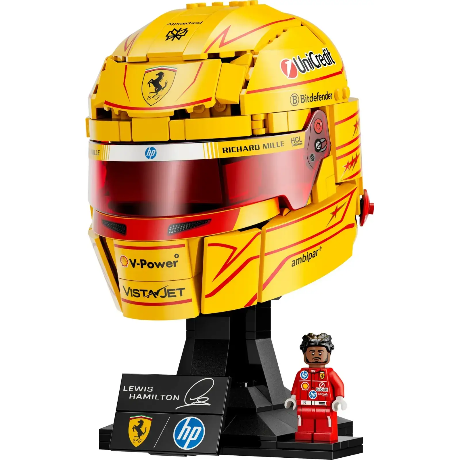 Конструктор LEGO Editions Formula 1 Шлем Льюиса Гамильтона из команды Scuderia Ferrari HP (43022)