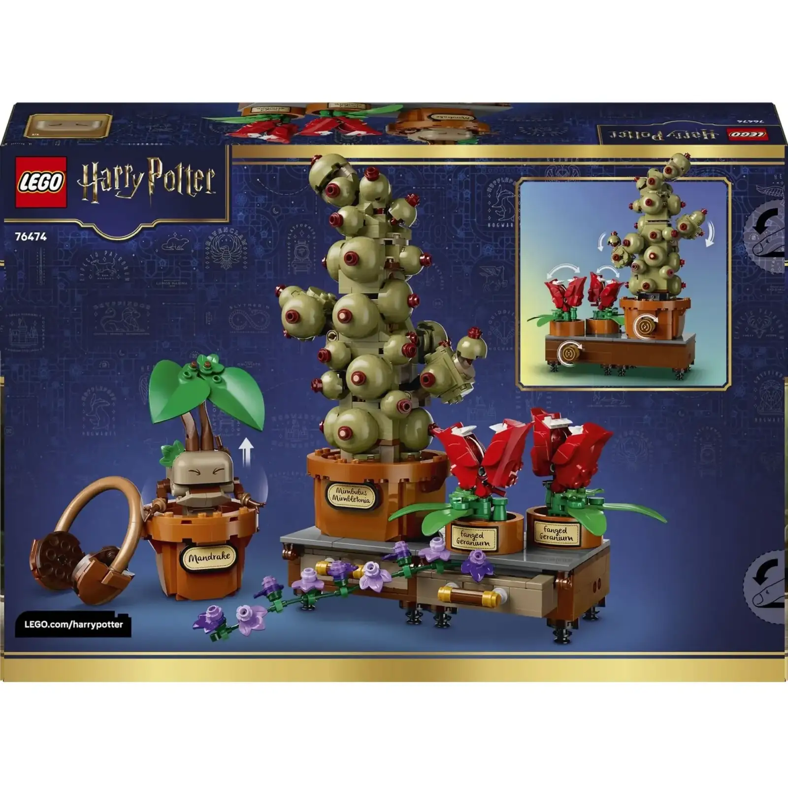 Конструктор LEGO Harry Potter Растения по курсу гербологии в Хогвартсе (76474)