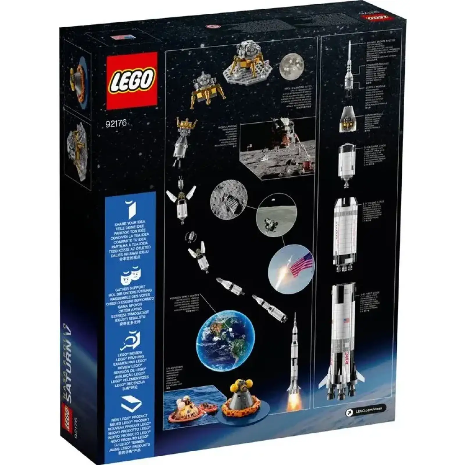 Конструктор LEGO Ideas NASA Apollo Saturn V (92176)