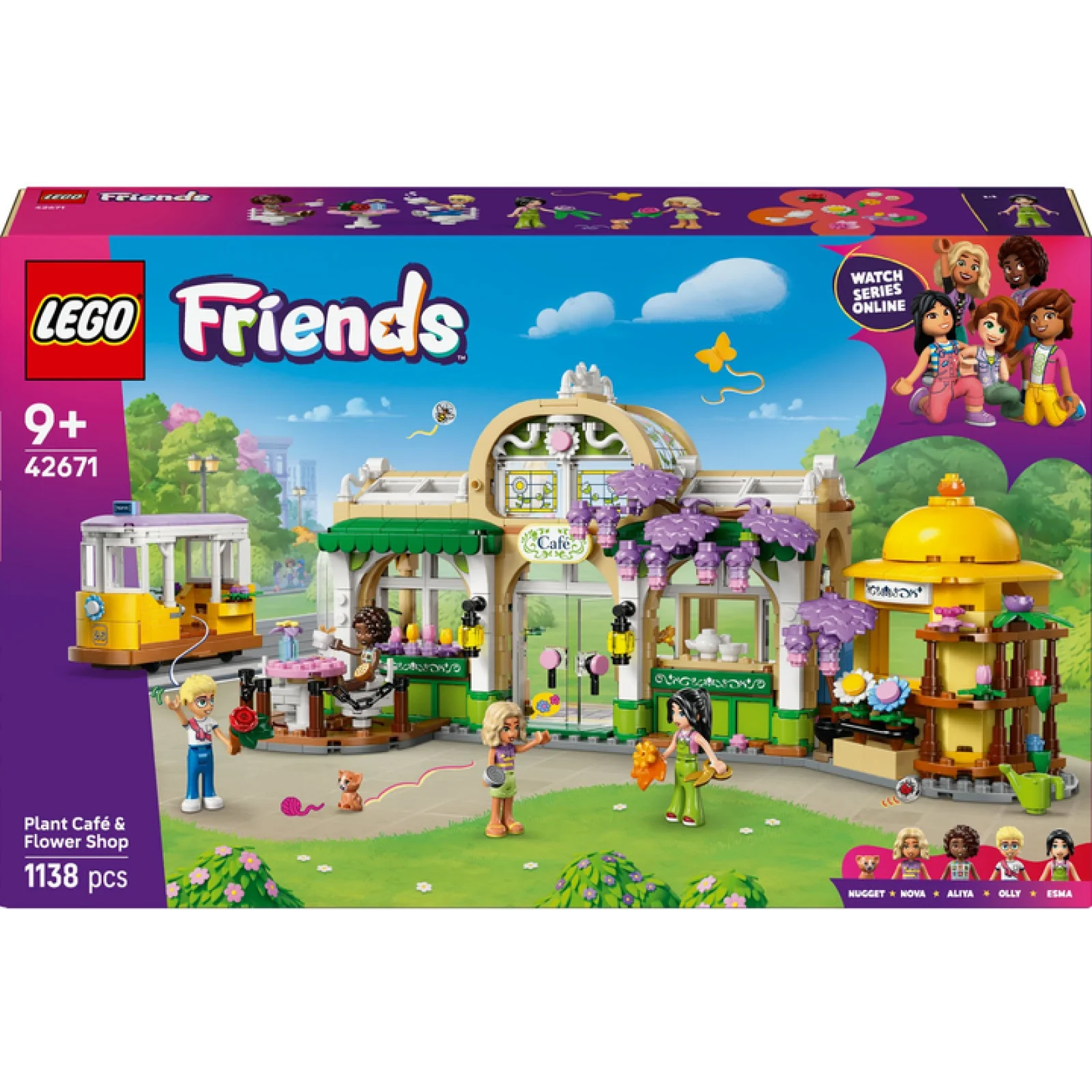 Конструктор LEGO Friends Кав'ярня з рослинами і квіткова крамниця (42671)