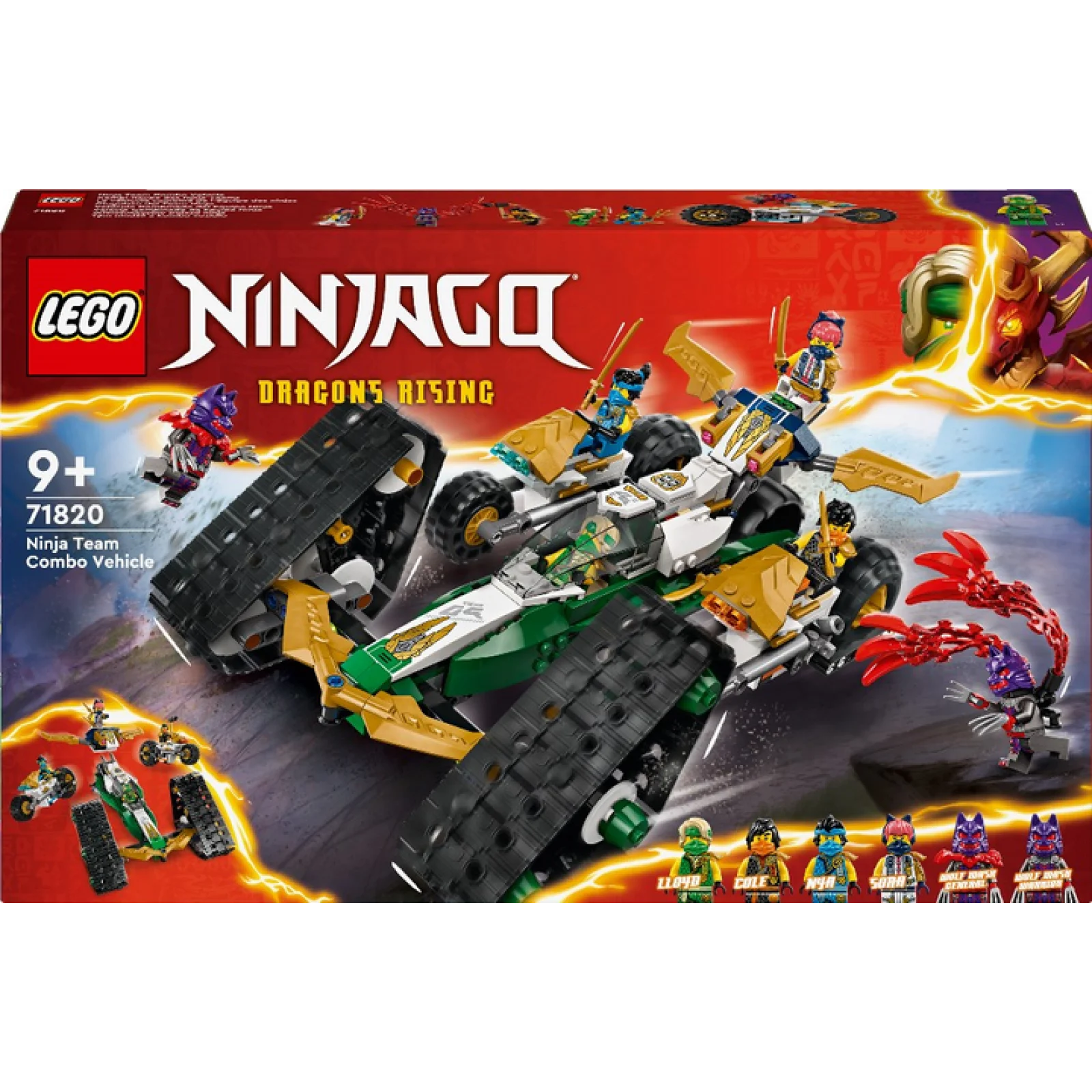 Конструктор LEGO NINJAGO Комбі-автомобіль команди ніндзя (71820)