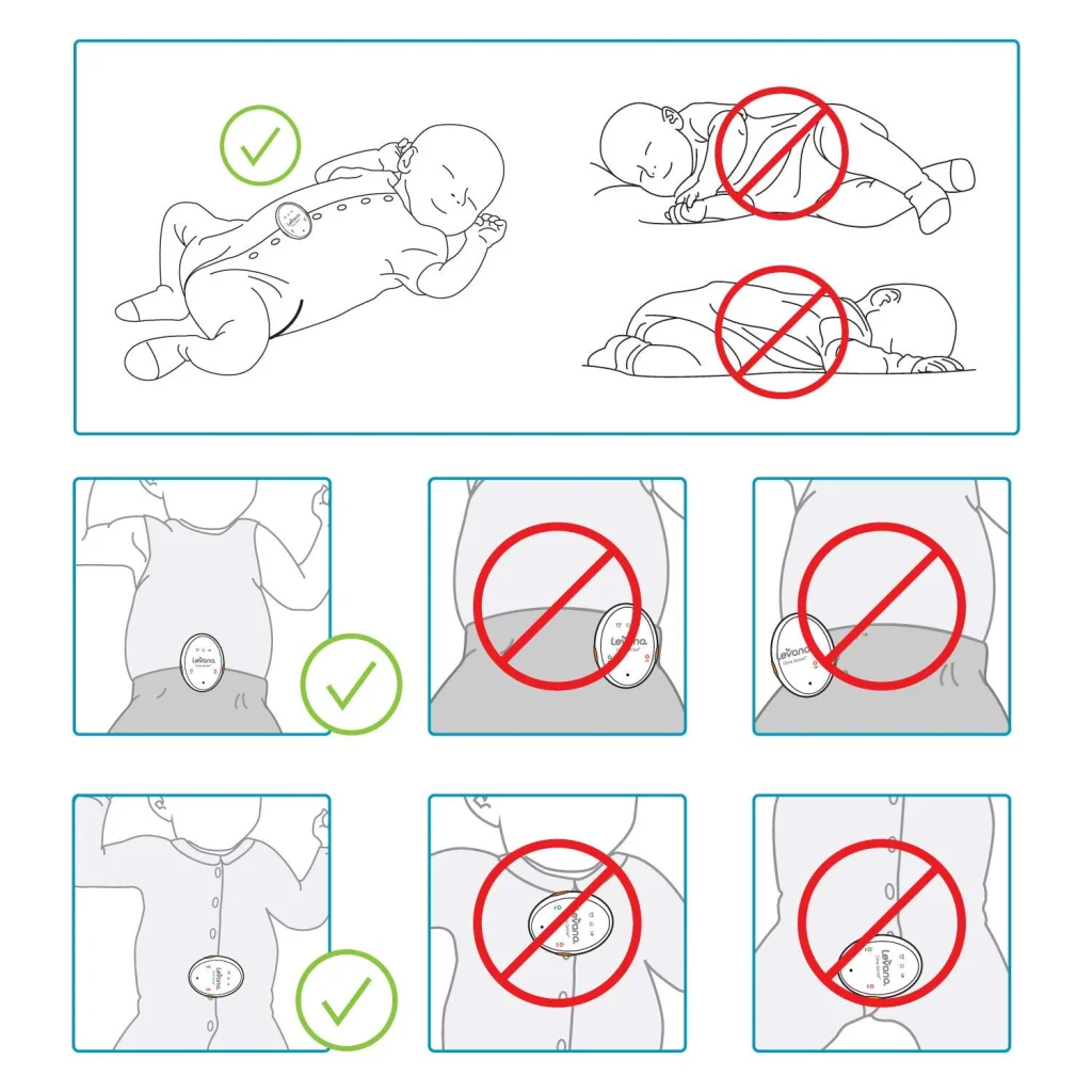 Мониторинг дыхания и движений младенца Levana Oma Sense Portable Baby Breathing Movement