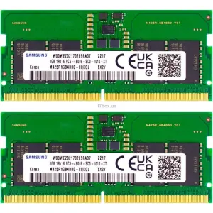 Оперативна пам'ять Samsung SO-DIMM 16 GB (2x8GB) DDR5 (M425R1GB4BB0-CWMOL)