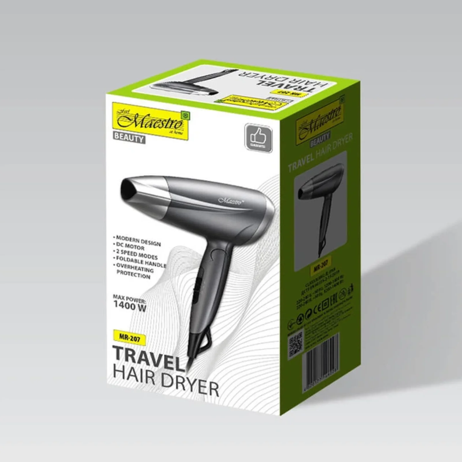 Фен Maestro Travel MR207 UA