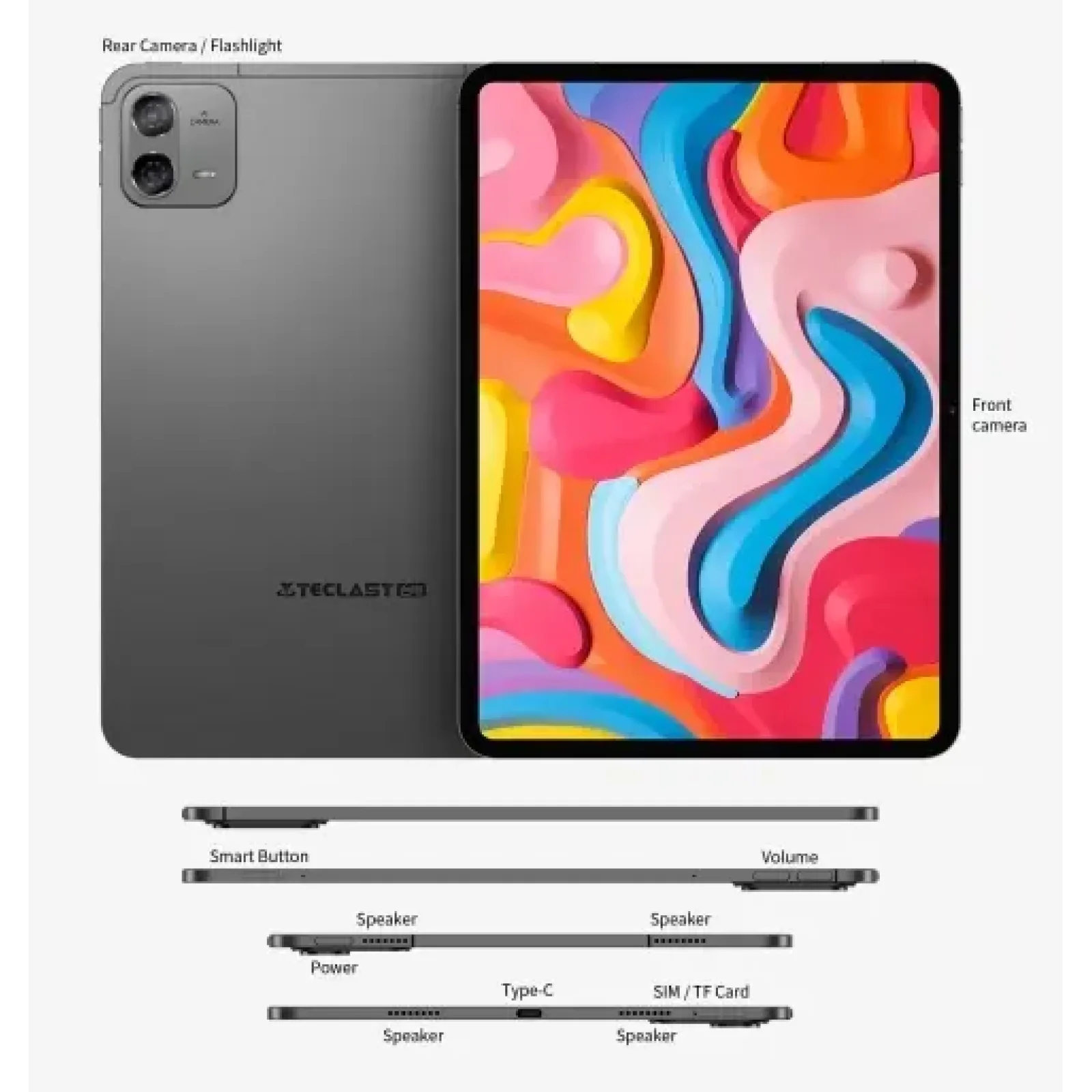 Планшет Teclast M40 Air 8/128GB 4G Dual Sim Space Gray + Keyboard KS10 (TLA001/KS10/TL-102783) UA