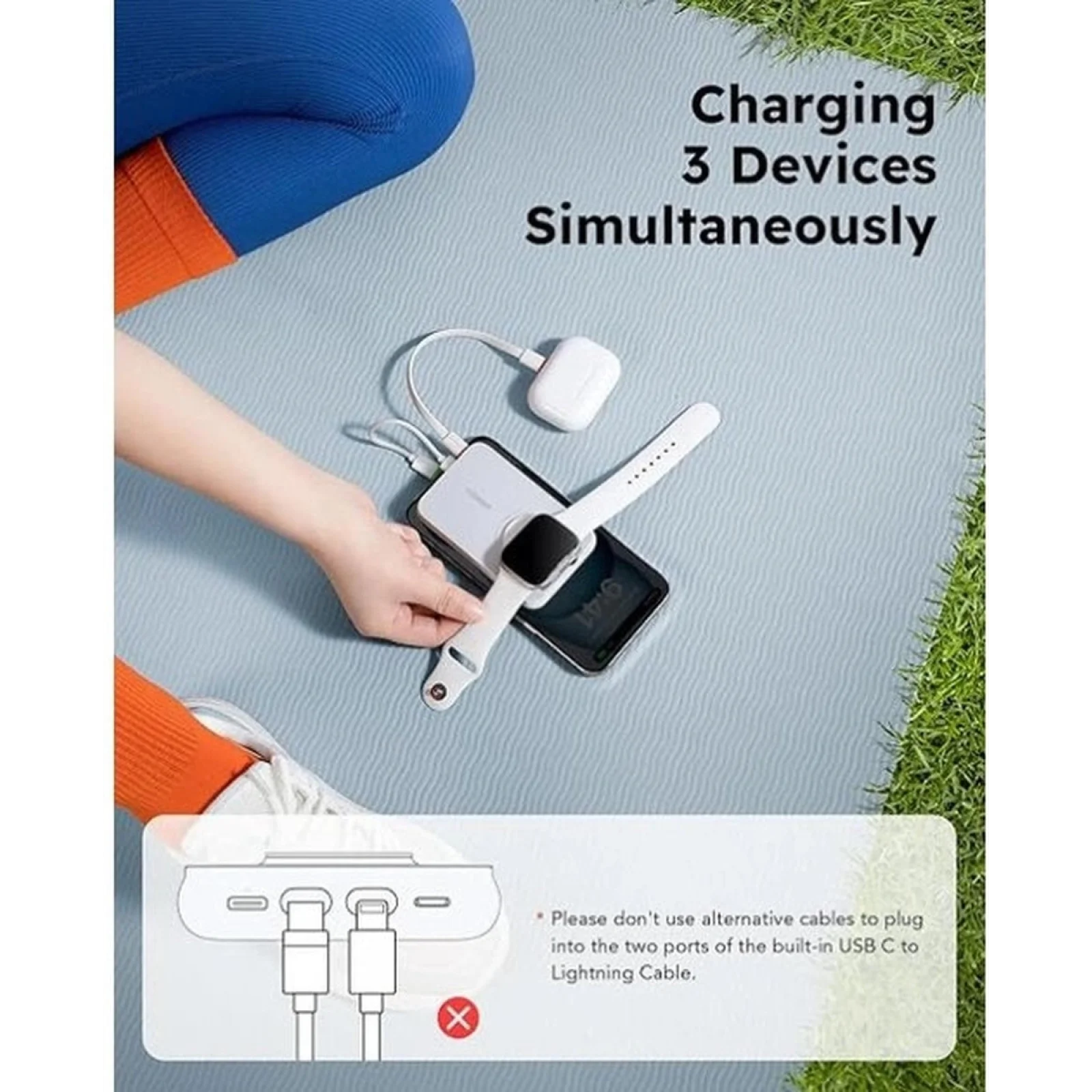 Зовнішній акумулятор VEGER V1171 10000mAh 20W White (X001XEVZ3L) EU