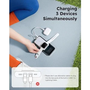 Зовнішній акумулятор VEGER V1171 10000mAh 20W White (X001XEVZ3L) EU