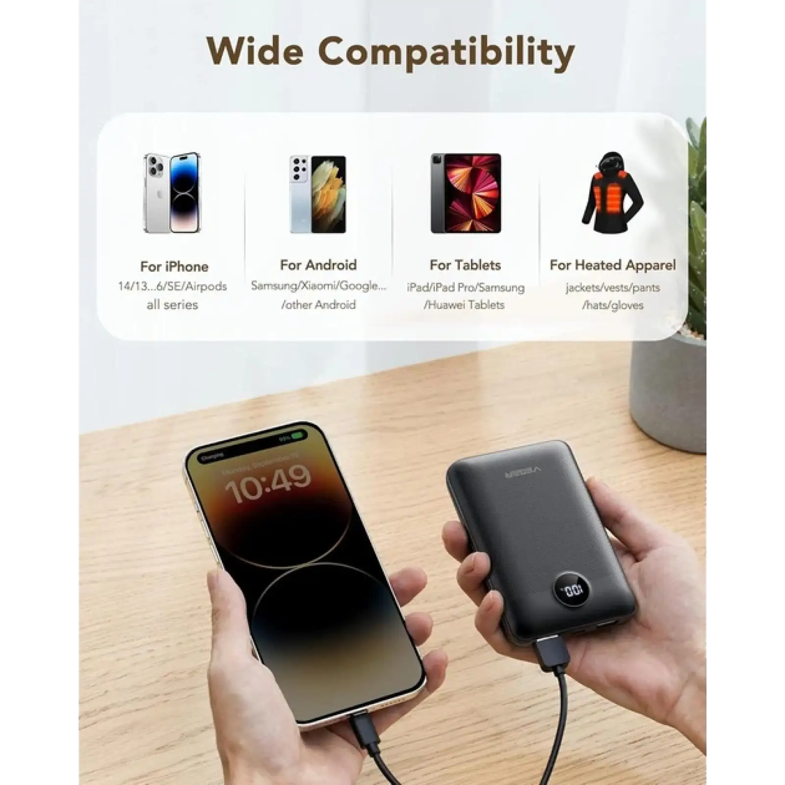 Внешний аккумулятор VEGER V2053 20000mAh 22.5W Black EU