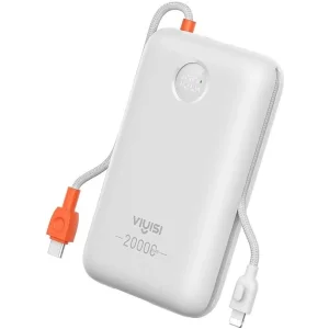 Зовнішній акумулятор VIYISI G2068 20000mAh 30W White (X0020VJ17D) EU