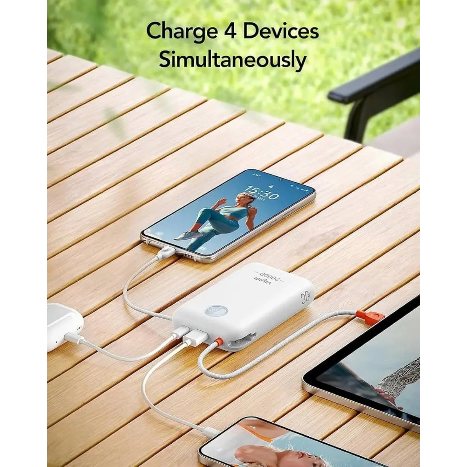 Зовнішній акумулятор VIYISI G2068 20000mAh 30W White (X0020VJ17D) EU