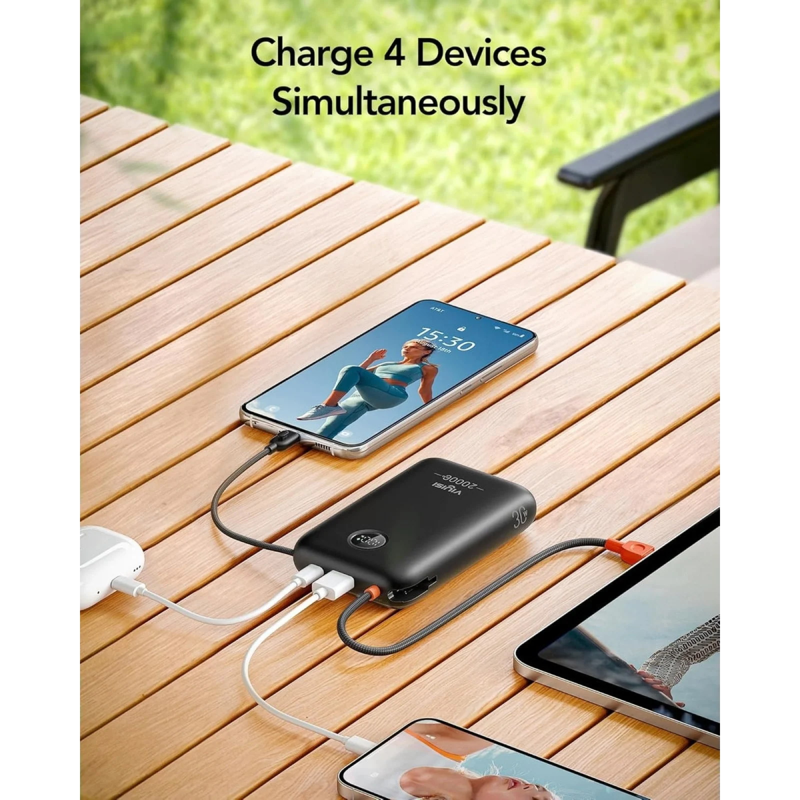 Зовнішній акумулятор VIYISI G2068 20000mAh 30W Black (X0020VLG5X) EU