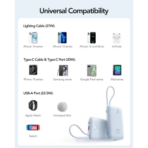 Внешний аккумулятор VIYISI G2068 20000mAh 30W Blue (X0020VPKNH) EU