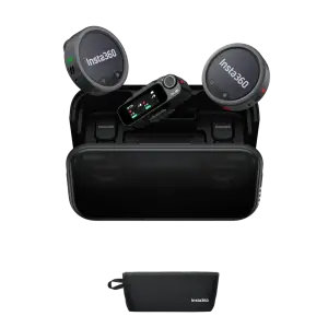 Микрофонная радиосистема Insta360 Mic Pro (2TX + 1RX) Black (6942590200771)