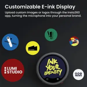 Микрофонная радиосистема Insta360 Mic Pro (2TX + 1RX) Black (6942590200771)