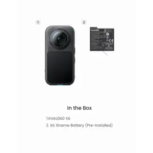 Екшн-камера Insta360 X6 Standard Bundle Midnight Black (CINSABXA-X601)