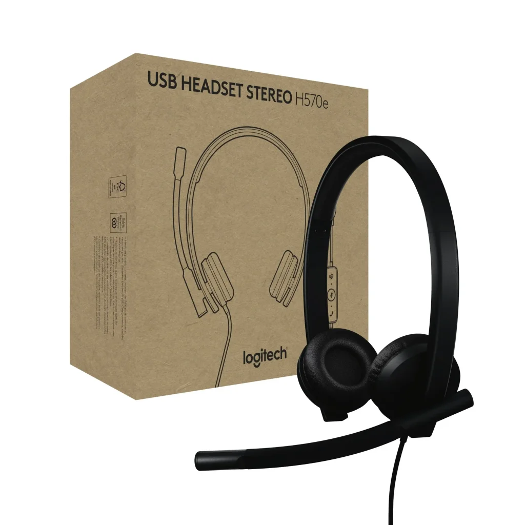 Гарнітура Logitech H570e Corded for Business Stereo Teams USB-C Black (981-001431) UA