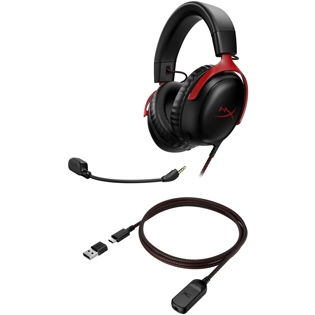 Наушники HyperX Cloud III Black/Red (727A9AA)