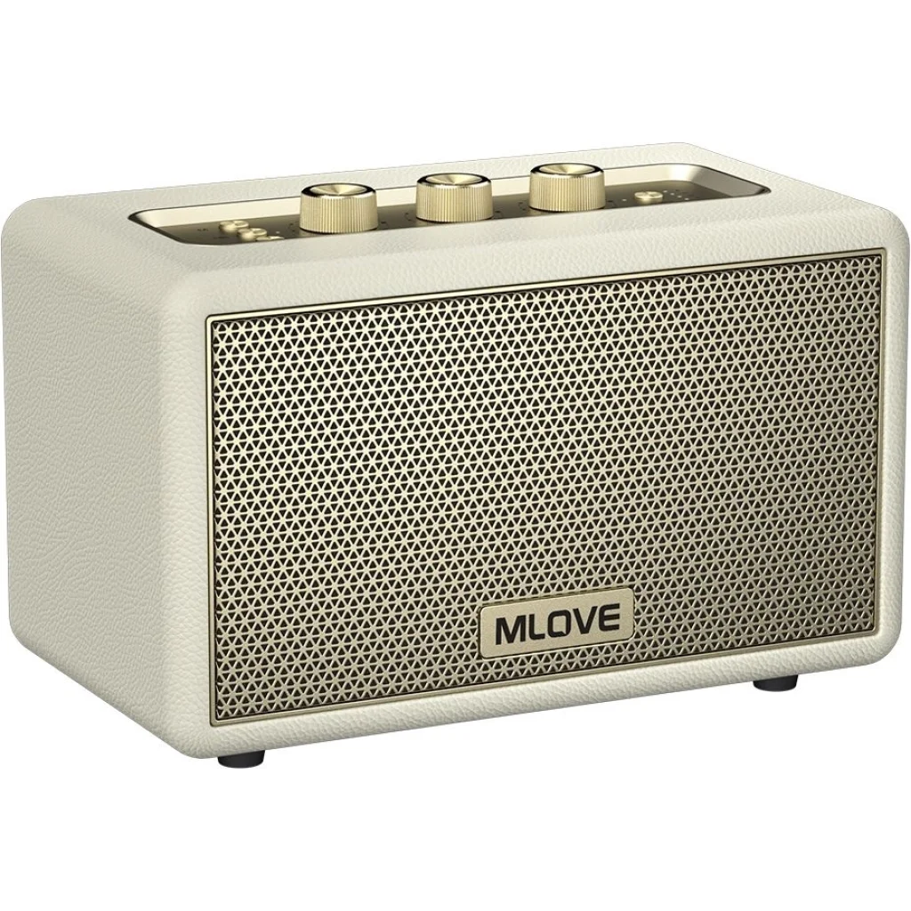 Портативна колонка MLOVE A200 Elegant Retro White UA