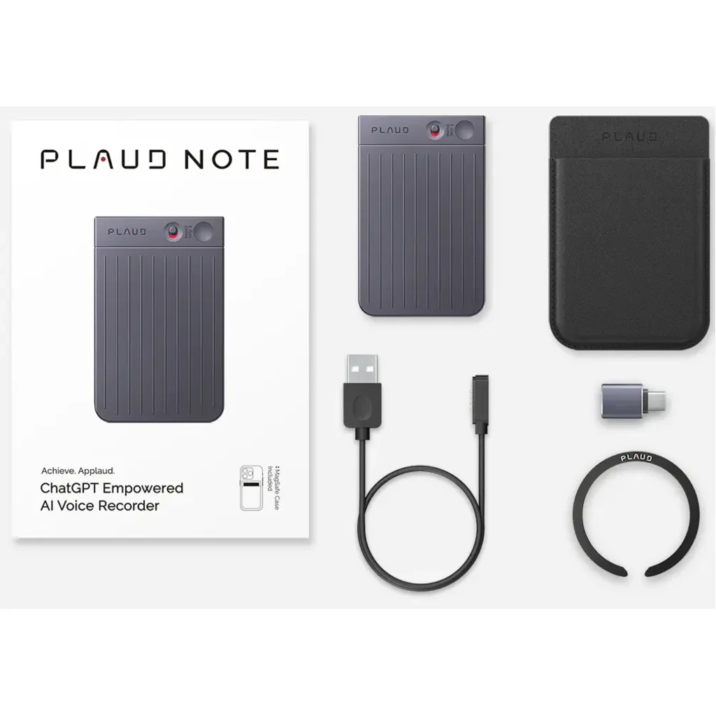 Диктофон Plaud Note ChatGPT Empowered AI Voice Recorder Black (PLAUD-CGPT-EAVRB)